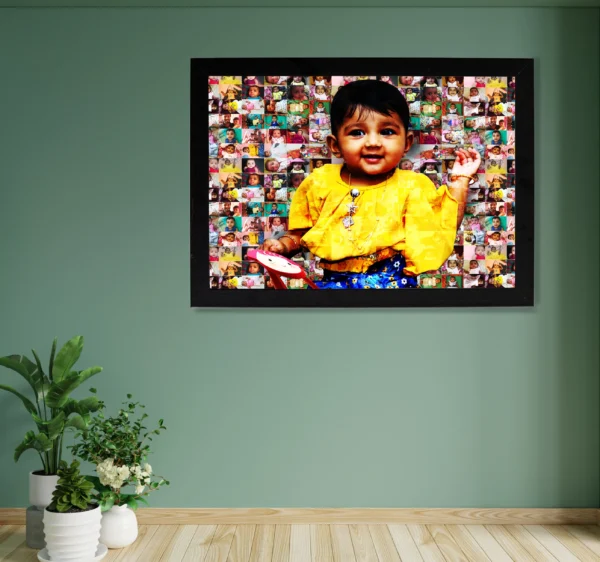 baby mossaic art photo frame